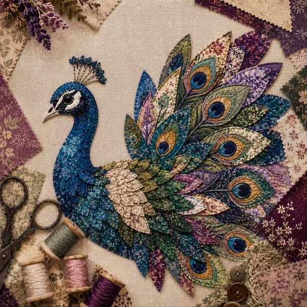 ✨3D Patchwork Bird DIY Craft Kit – Create a Layered Fabric Bird Worth Displaying