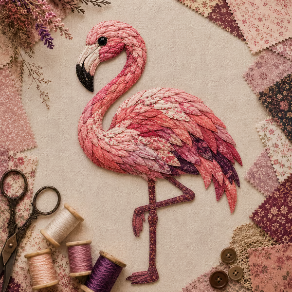 ✨3D Patchwork Bird DIY Craft Kit – Create a Layered Fabric Bird Worth Displaying