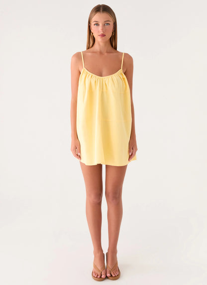 Lorima Mini Dress - Lemon