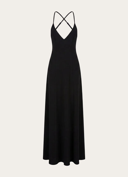 Russian Roulette Maxi Dress - Black