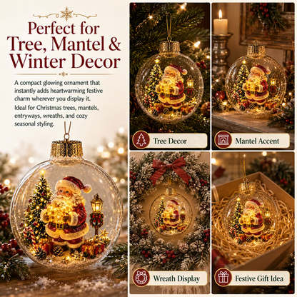 🎄Glowing Christmas Diorama Ornament – A Tiny Winter World in Your Hands