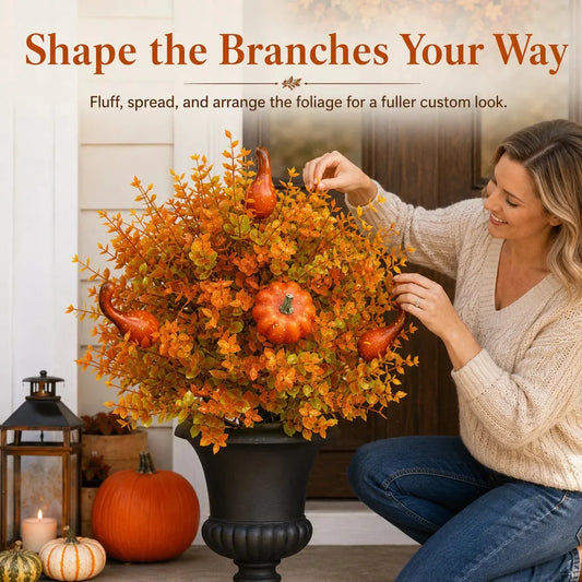 🔥 Last Day 49% OFF – Artificial Fall Pumpkin Tree Stakes