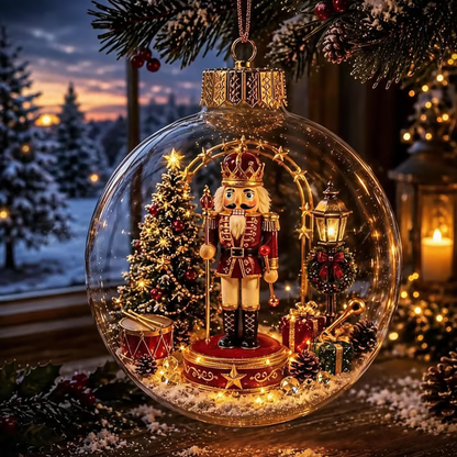 🎄Glowing Christmas Diorama Ornament – A Tiny Winter World in Your Hands