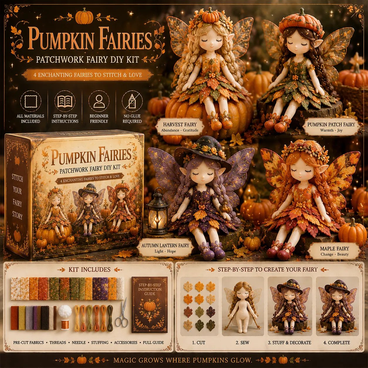 🧵🎁Fairy Patchwork DIY Collection