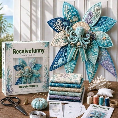 🧵🌊 Turn a few pieces of fabric into a BIG piece of coastal magic! 🐚💙
