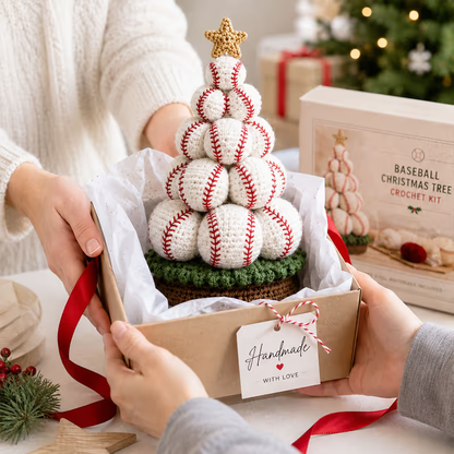 🎁🎄Sports Ball Christmas Tree Crochet Kit