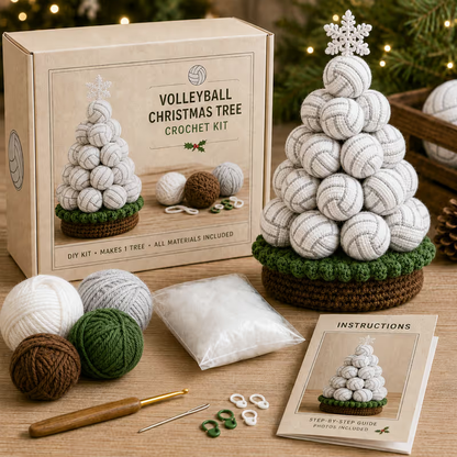 🎁🎄Sports Ball Christmas Tree Crochet Kit