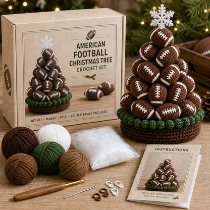 🎁🎄Sports Ball Christmas Tree Crochet Kit