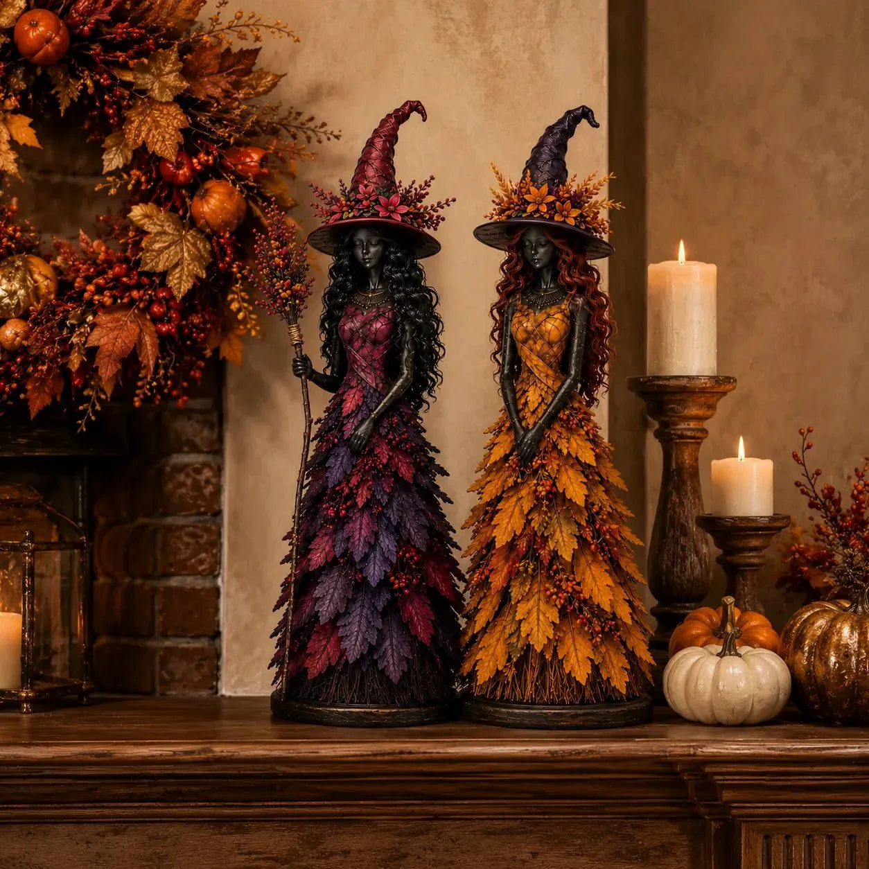 🔥LAST DAY 50% OFF - 🧙‍♀️Enchanted Autumn Witch Figurine(📦Buy 2 Free Shipping)