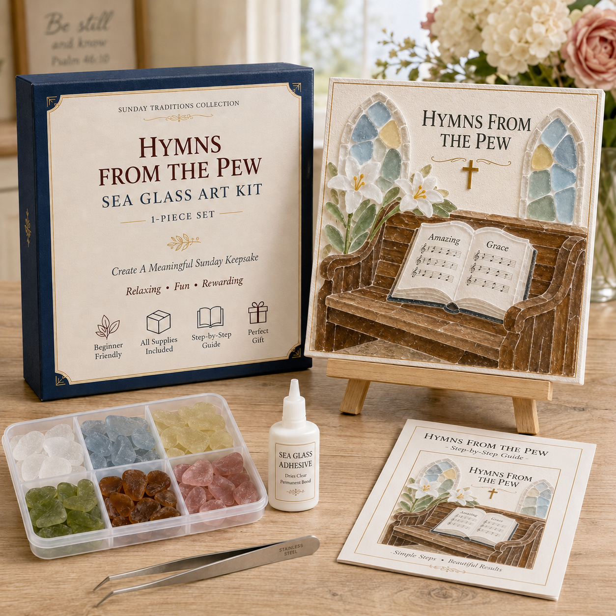 ⛪ Sunday Traditions Sea Glass Art Kit