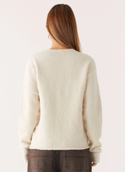 Vera Knit Cardigan - Ivory