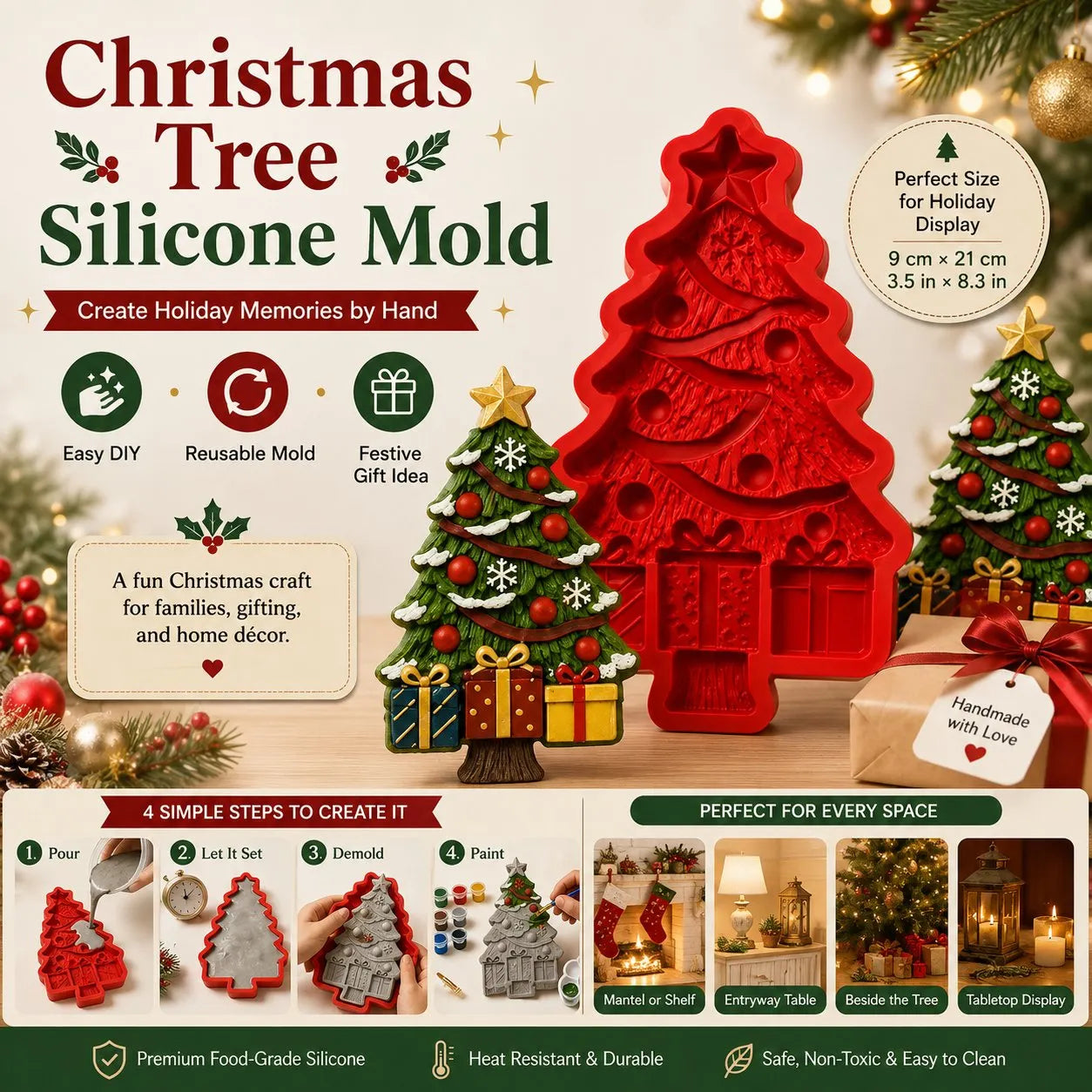 Christmas Tree Silicone Mold