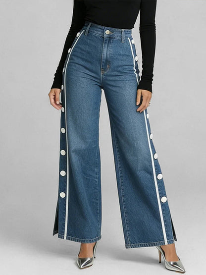 Stylish Casual Button-down Jeans