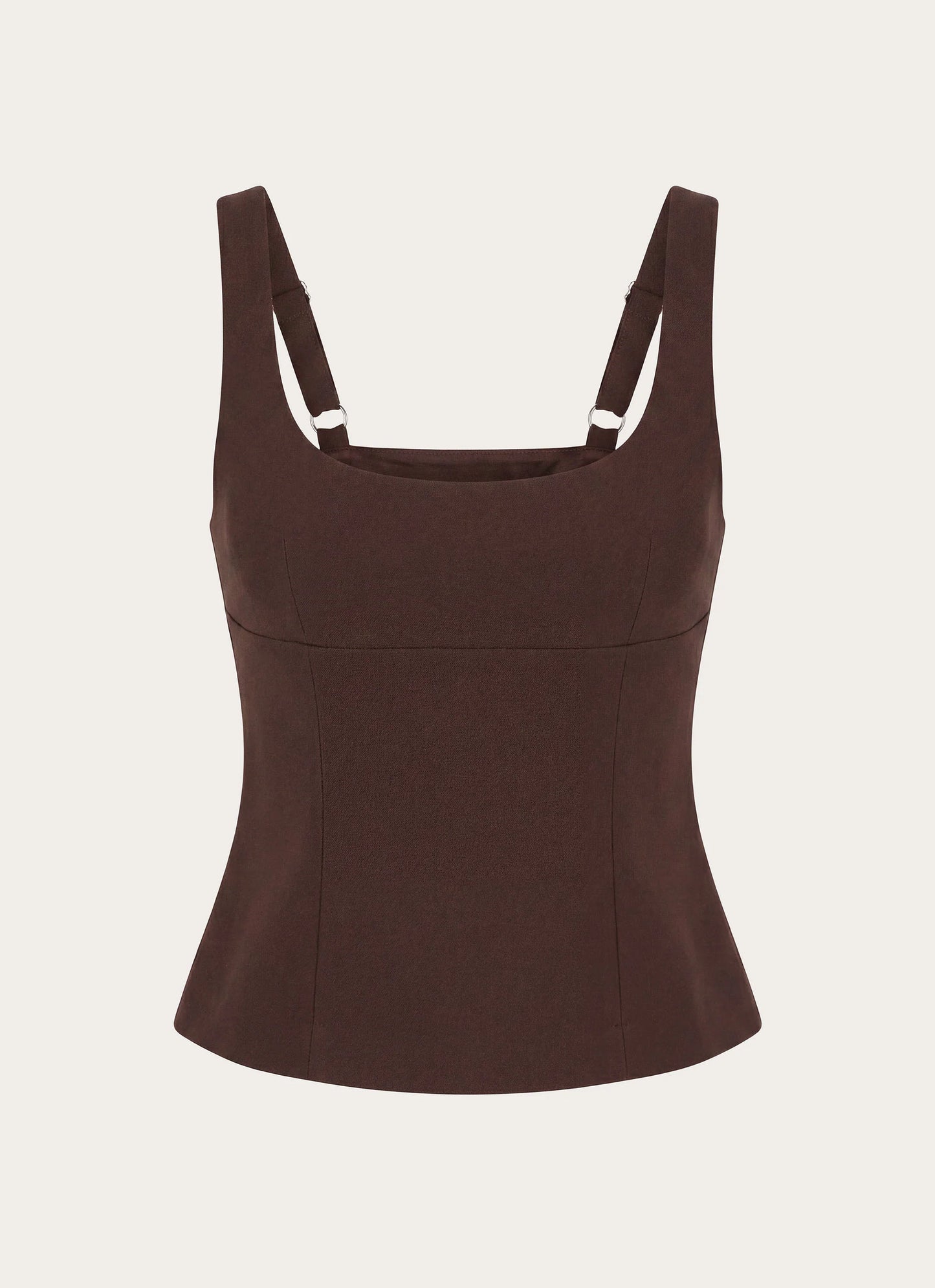 Autrey Suiting Top - Chocolate