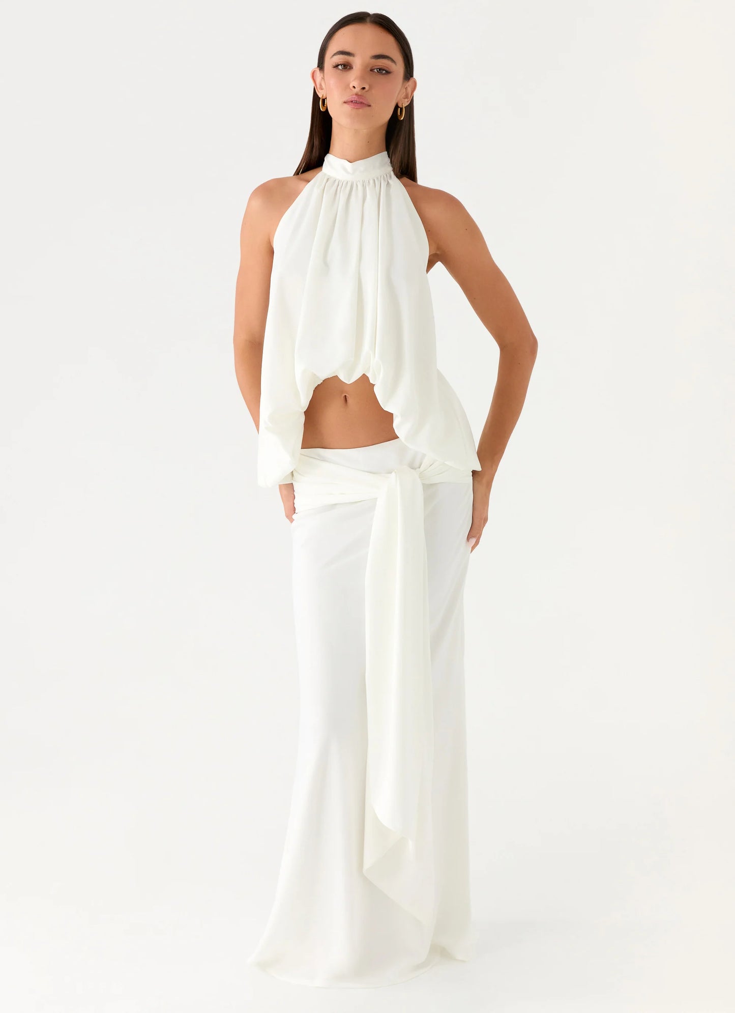 Eirlys Maxi Skirt - White