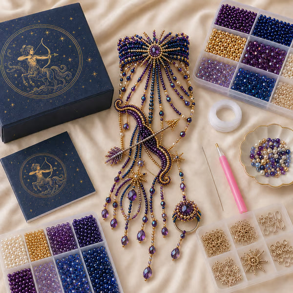 🔥 49% OFF – Zodiac DIY Beaded Hand Bracelet Kit – Create Your Celestial Wearable Art