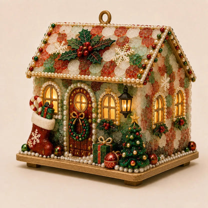 🏡DIY Glowing Coastal Glass-Style Christmas Cottage Kit Collection 💕