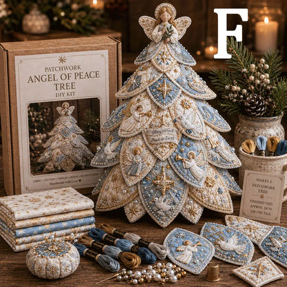 ✝️Religious-Themed Beaded & Quilted Christmas Tree DIY Kit