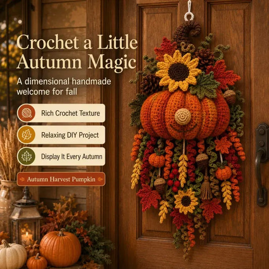 🧶DIY Seasonal 3D Crochet Door Hanger Kit Collection