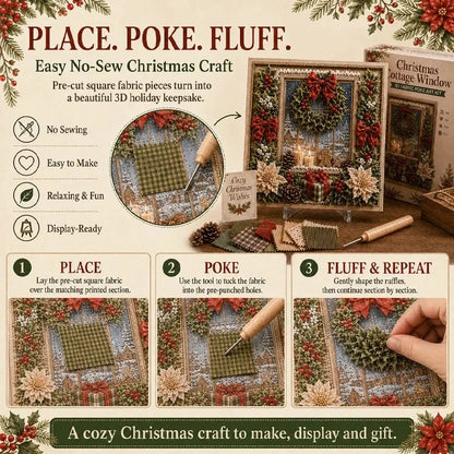 🎁3D Christmas Fabric Poke Art Kit🎄