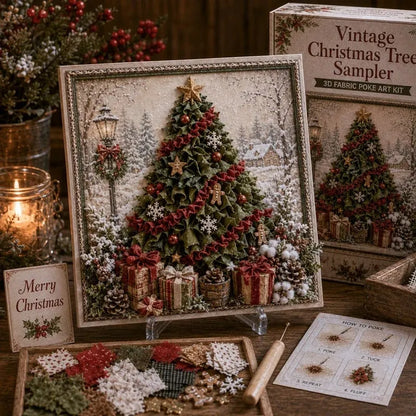 🎁3D Christmas Fabric Poke Art Kit🎄