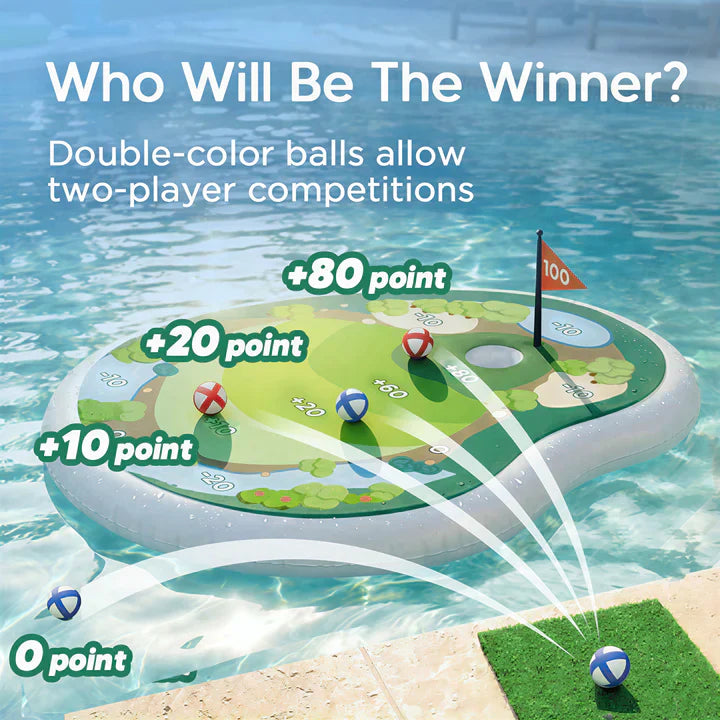 🏌️‍♂️Floating Pool Golf Game Set - Fun Water Golf Toy for Kids & Family