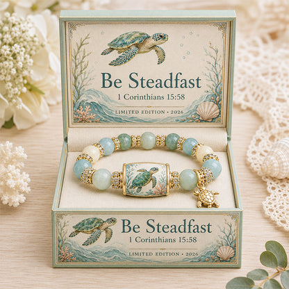 🔥 Last Day 49% OFF – 💜Hummingbird Garden Faith Bracelet 🌸