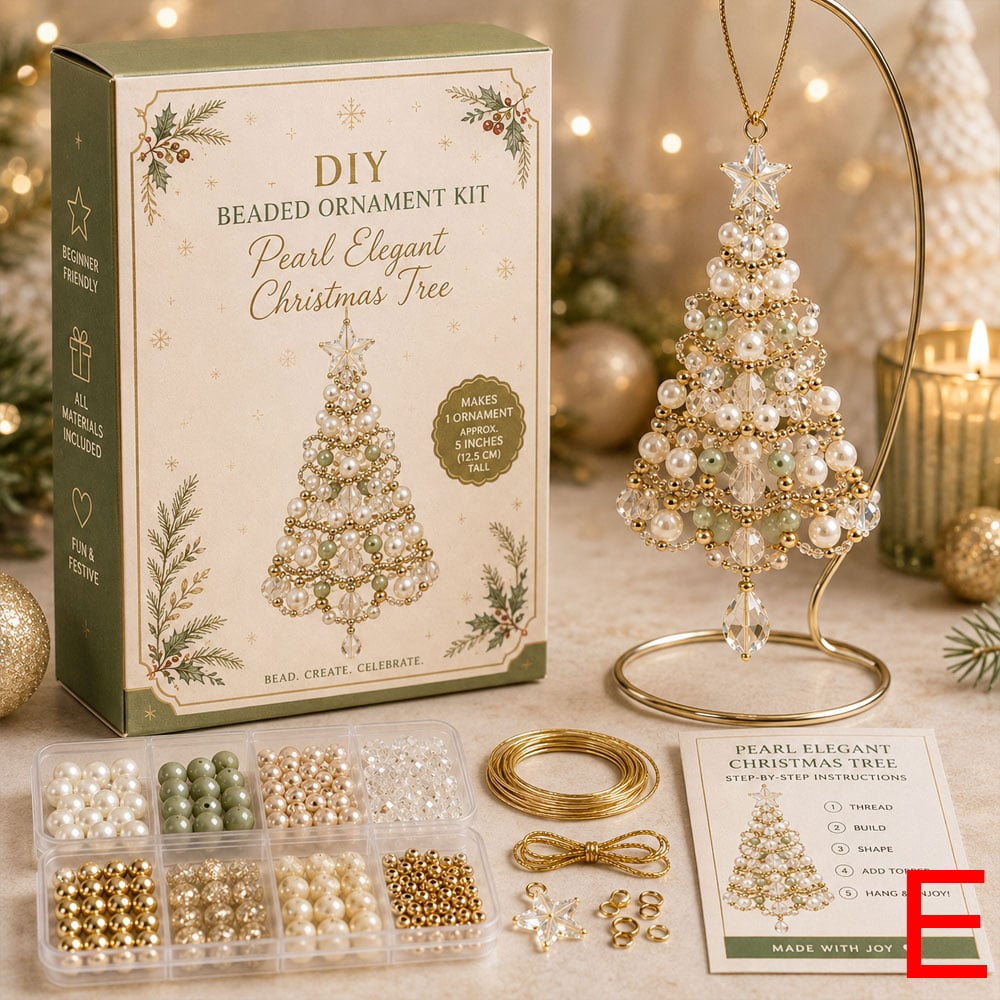 🌲DIY Christmas Tree Beaded Ornament Kit