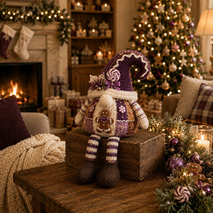 🎄Beginner-Friendly DIY Quilted Christmas Gnome Shelf Sitter Kit | Complete Kit with Coordinated Fabrics, Filling & Step-by-Step Guide Included 💕