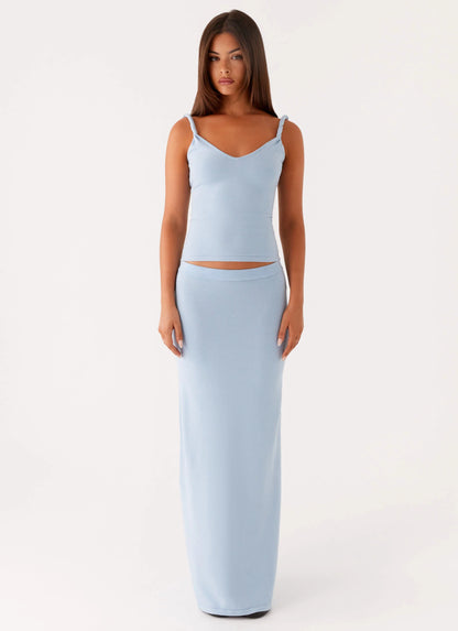 Anastasia Knit Top - Blue