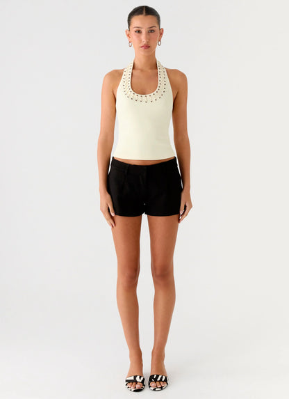 Scarla Halter Top - Yellow