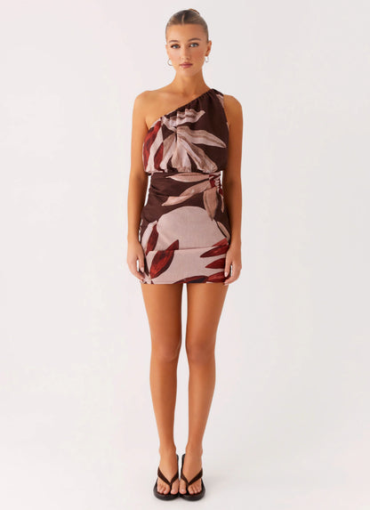 Indianna Mini Dress - Cinnamon Palm