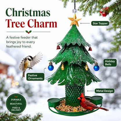 🐦🌲Christmas Tree Bird Feeder 🎄 Festive Backyard Holiday Decor