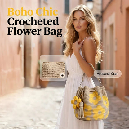 Handmade Floral Crochet Tote Bag – A Little Bag Made With Love