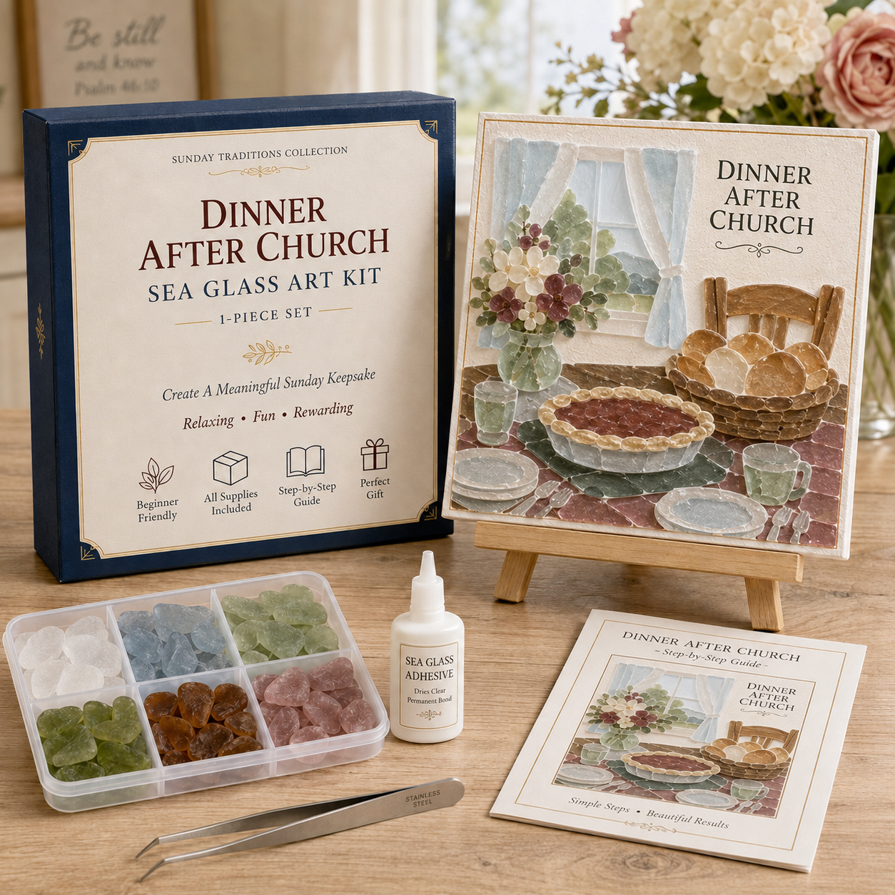 ⛪ Sunday Traditions Sea Glass Art Kit