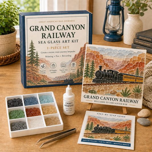 🚂 Great American Rail Journeys Sea Glass Art Kit