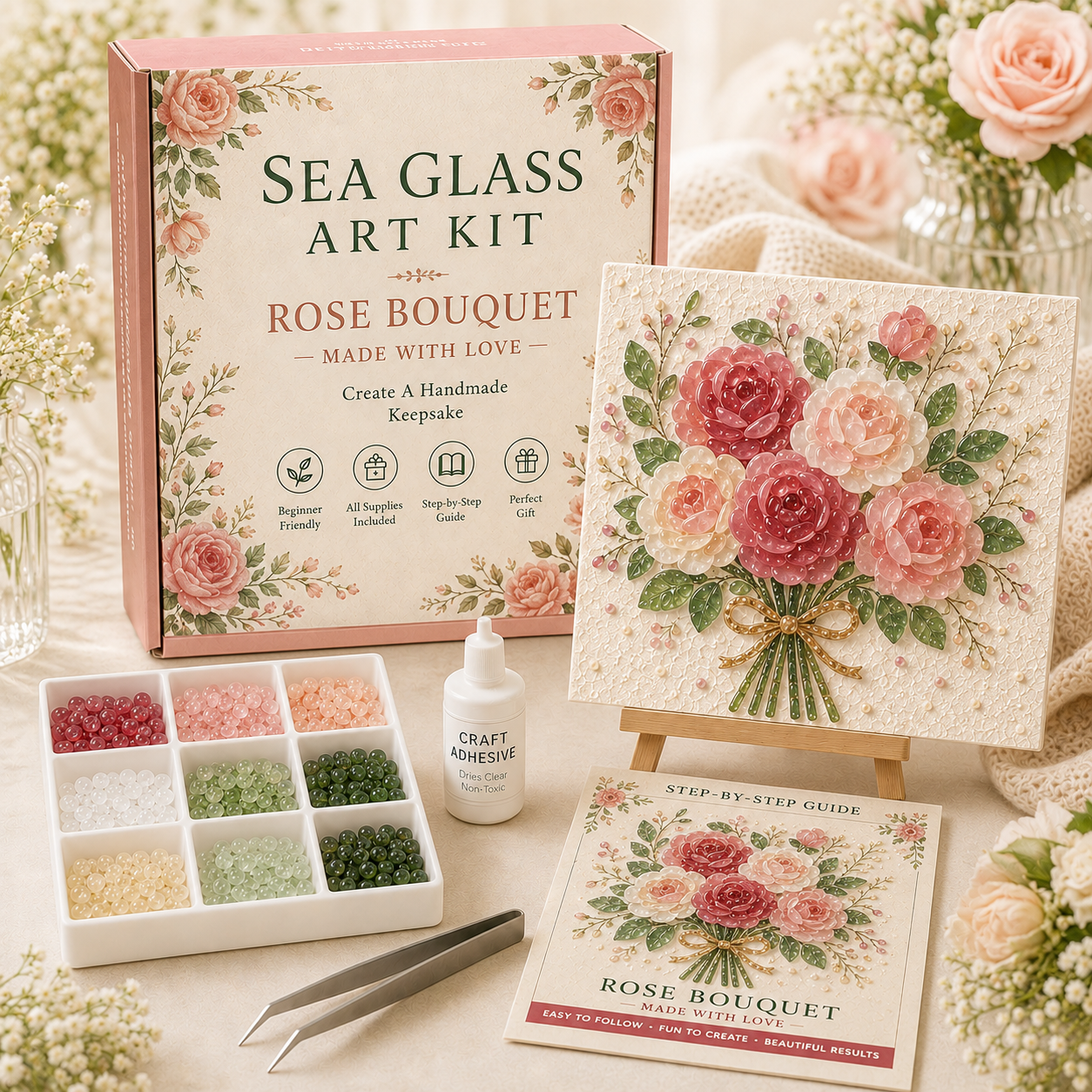 Bloom & Garden Sea Glass Art Kit Collection 🌸