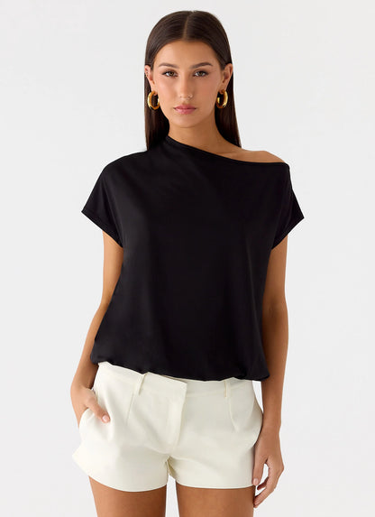 Raeni Off Shoulder Top - Black