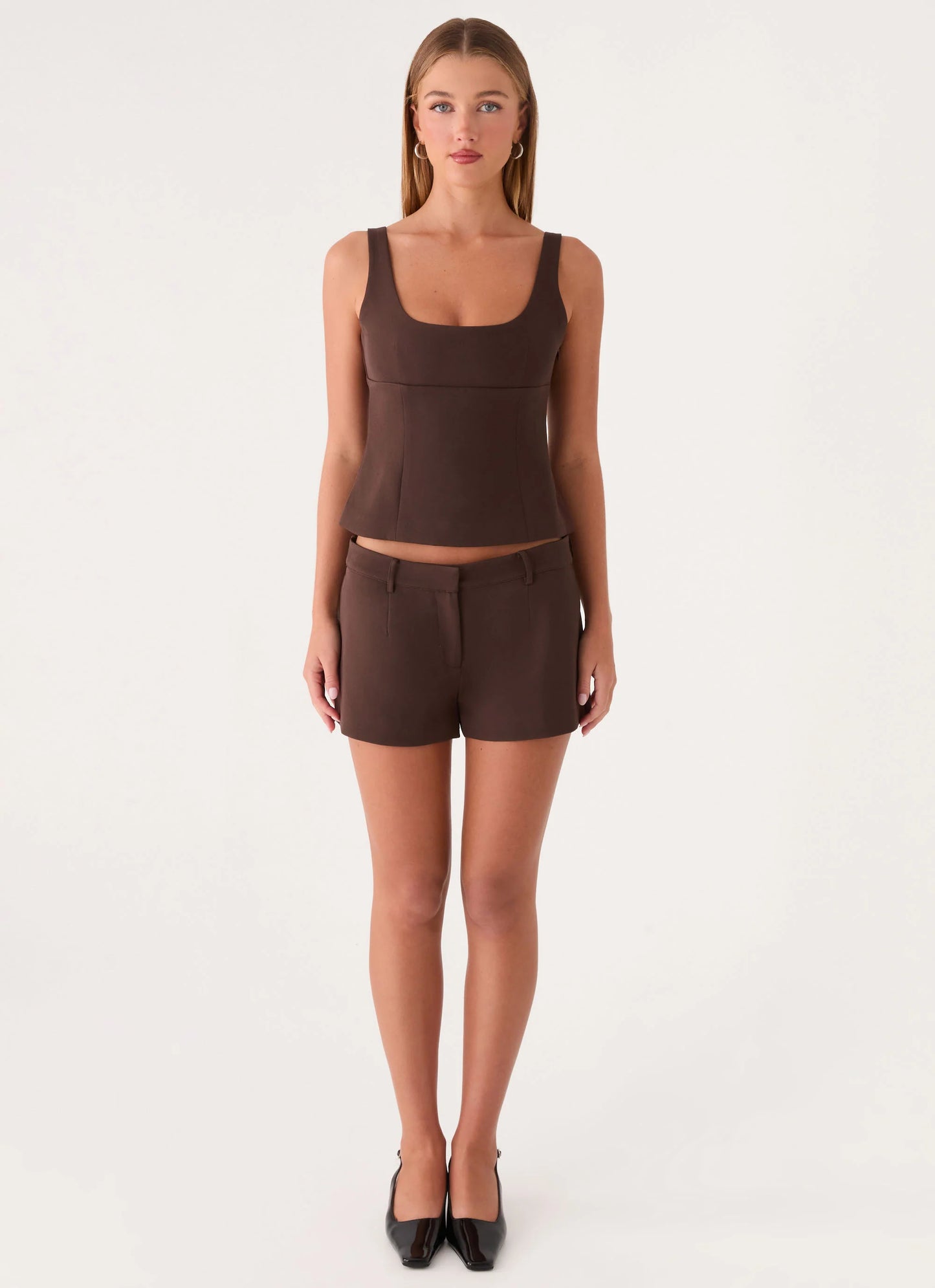 Oslo Mini Shorts - Chocolate