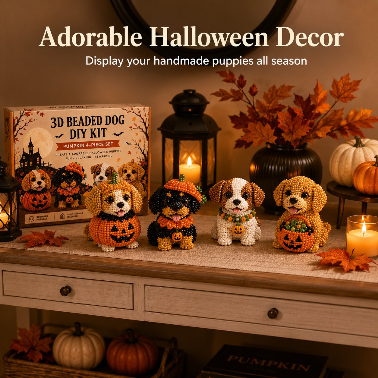 3D Halloween Dog DIY Art Set