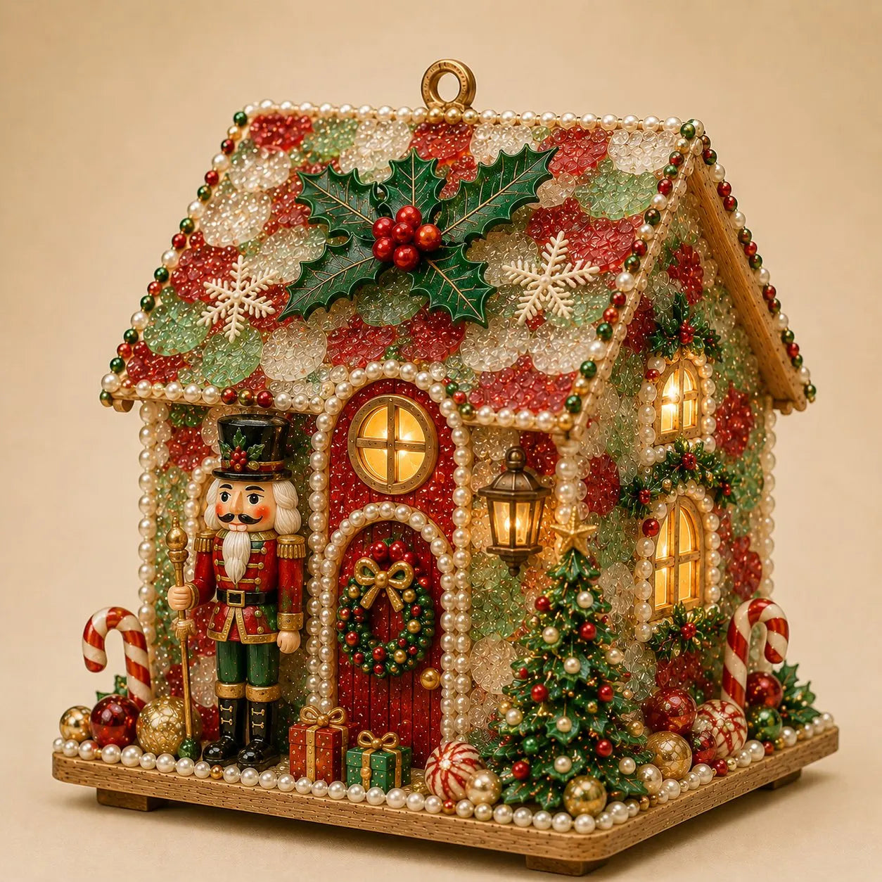 🏡DIY Glowing Coastal Glass-Style Christmas Cottage Kit Collection 💕