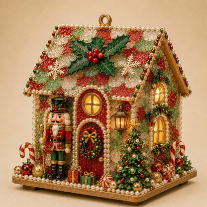 🏡DIY Glowing Coastal Glass-Style Christmas Cottage Kit Collection 💕