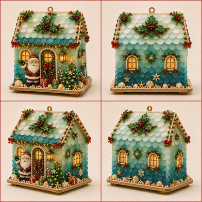 🏡DIY Glowing Coastal Glass-Style Christmas Cottage Kit Collection 💕