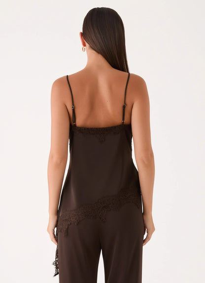 Melisana Cowl Top - Chocolate