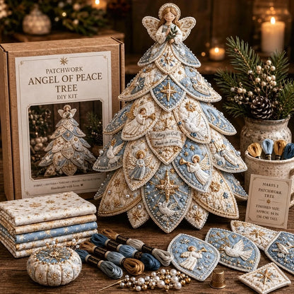 ✝️Religious-Themed Beaded & Quilted Christmas Tree DIY Kit