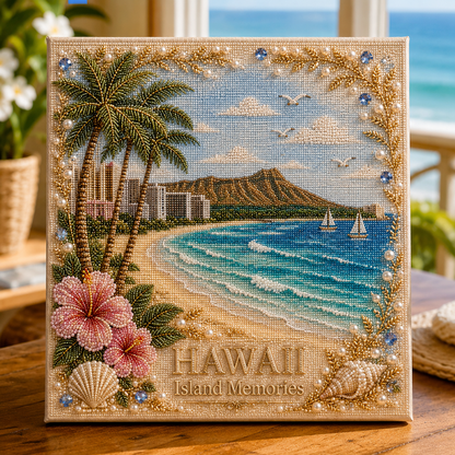 🗽 American Landmark Collection Crystal Art DIY Kit