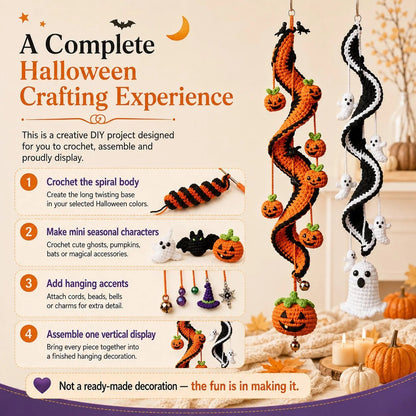 🎃Enchanted Halloween Crochet Spiral DIY Kit