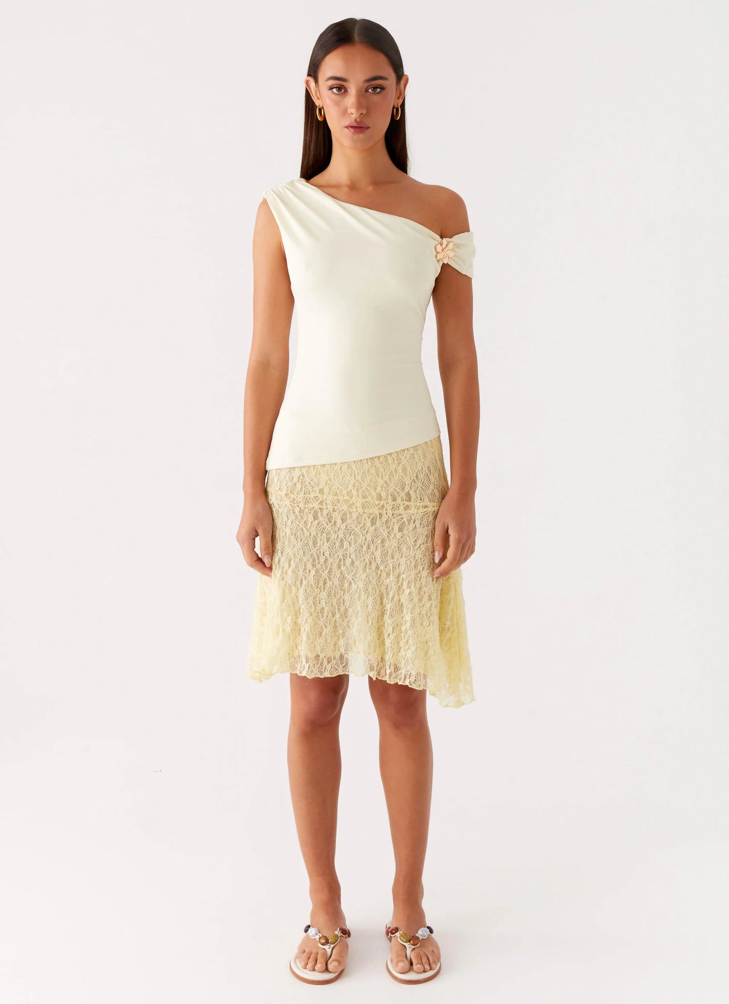 Catch Flights Top - Yellow