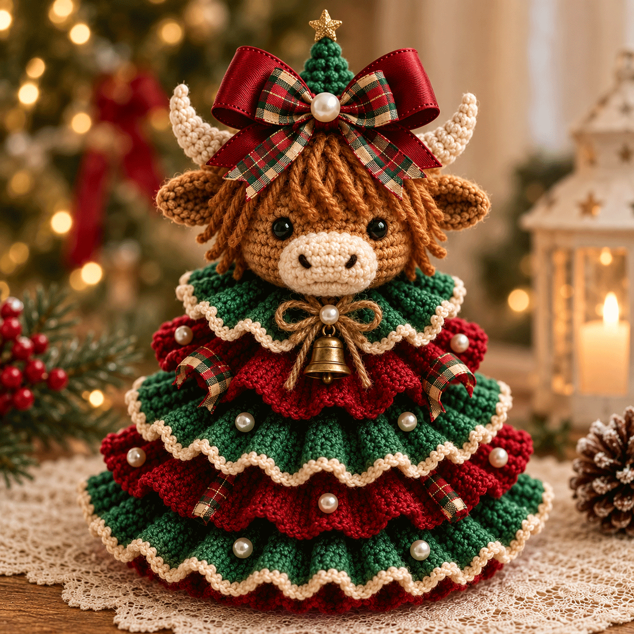 🎄Crochet Animal Christmas Tree DIY Kit – Stitch a Little Christmas Magic