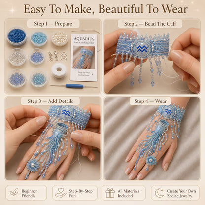 🔥 49% OFF – Zodiac DIY Beaded Hand Bracelet Kit – Create Your Celestial Wearable Art